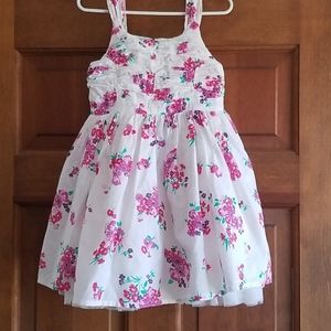 Girl's 3T floral cotton dress